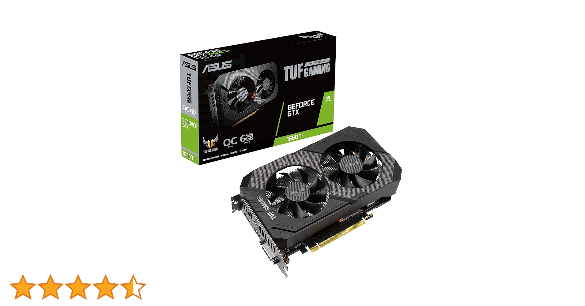 グラフィックボード・グラボ・ビデオカード ASUS TUF Gaming GTX1660Ti Amazon | ASUS TUF Gaming NVIDIA GeForce GTX 1660 Ti EVO OC
